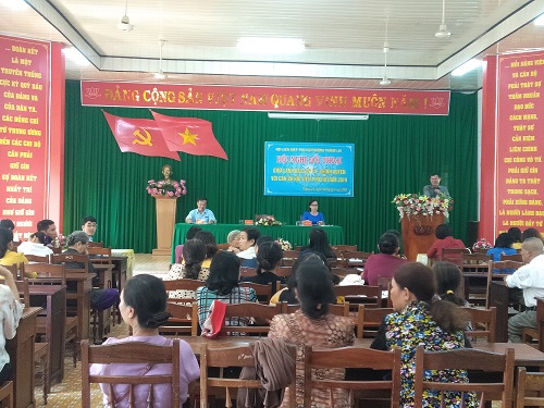 Hội LHPN phường Thắng Lợi tổ chức hội nghị đối thoại giữa lãnh đạo cấp ủy, chính quyền với cán bộ Hội viên phụ nữ năm 2019