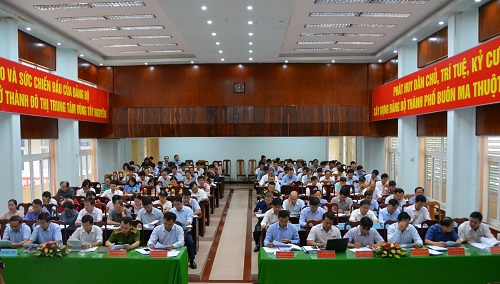 Hội nghị Ban Chấp hành Đảng bộ thành phố Buôn Ma Thuột lần thứ 27