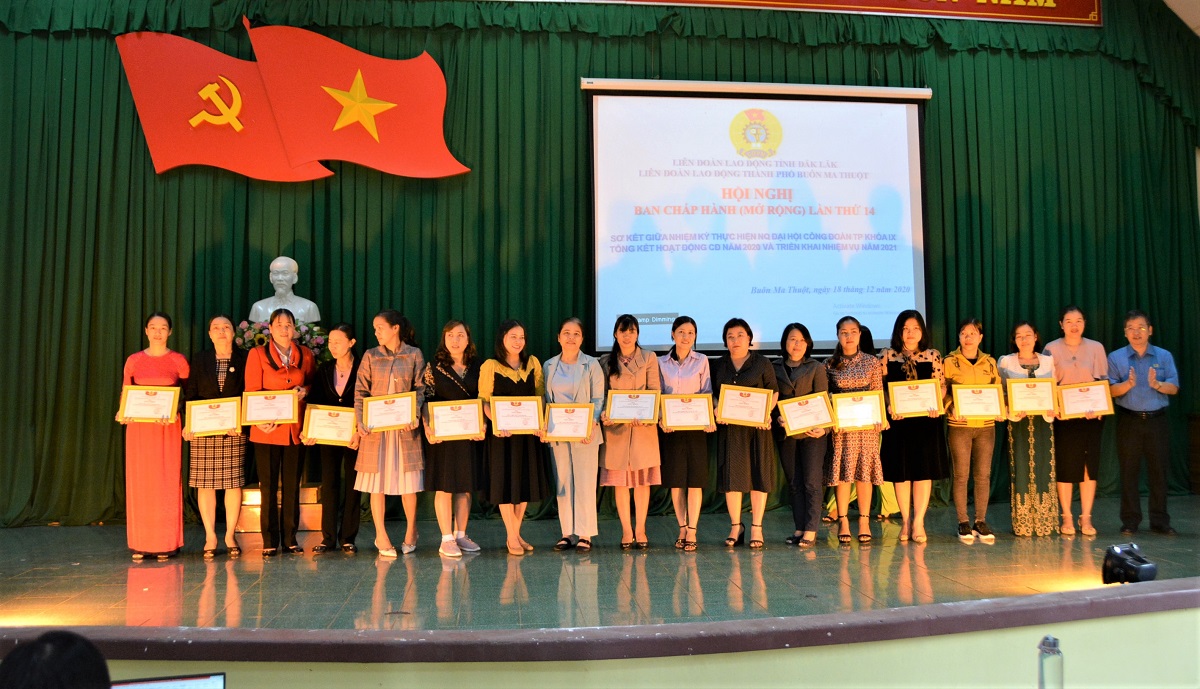 Liên đoàn Lao động TP.Buôn Ma Thuột hội nghị triển khai nhiệm vụ năm 2021