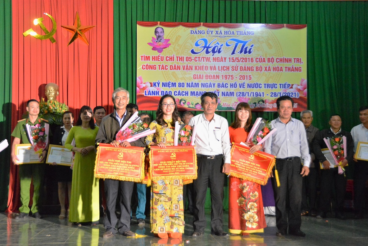 Đảng ủy xã Hòa Thắng tổ chức Hội thi “Tìm hiểu về Chỉ thị 05-CT/TW: công tác dân vận khéo và lịch sử Đảng bộ xã Hòa Thắng
