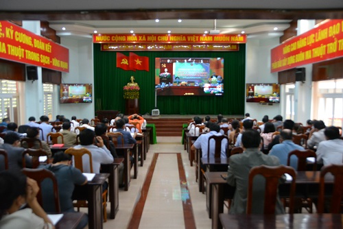 Hội nghị trực tuyến với Bộ Nội vụ về hướng dẫn nghiệp vụ công tác bầu cử đại biểu Quốc hội khóa XV và đại biểu HĐND các cấp nhiệm kỳ 2021-2026 tại điểm cầu Thành phố Buôn Ma Thuột