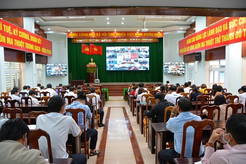 Hội nghị trực tuyến quán triệt luật bầu cử quốc hội điểm cầu thành phố Buôn Ma Thuột