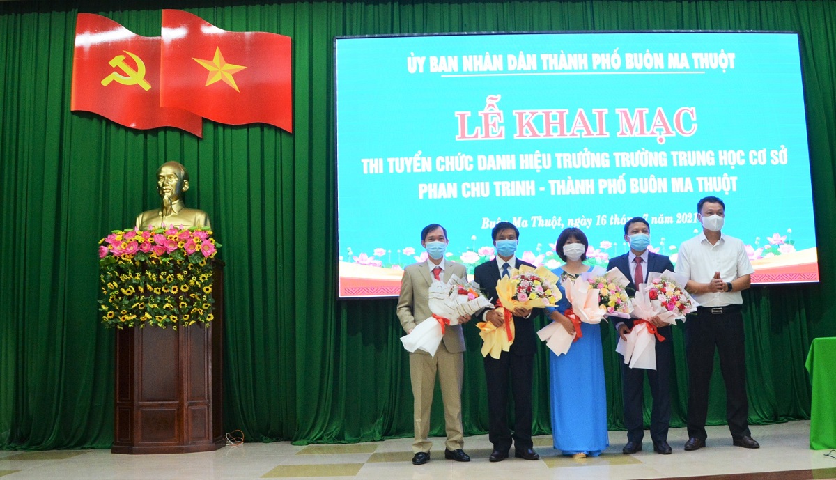 Thi tuyển chức danh Hiệu trưởng trường THCS Phan Chu Trinh, TP.Buôn Ma Thuột