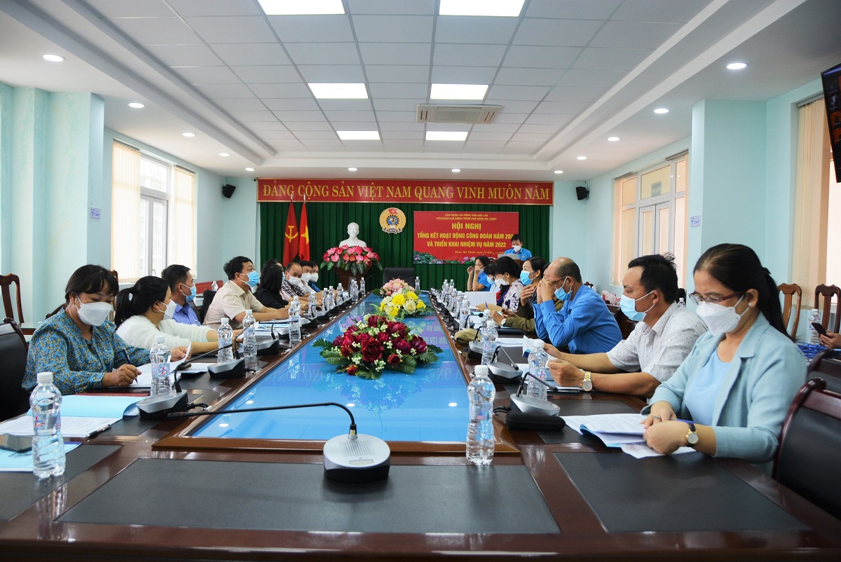 TP.Buôn Ma Thuột: Hội nghị tổng kết hoạt động công đoàn năm 2021, triển khai nhiệm vụ năm 2022
