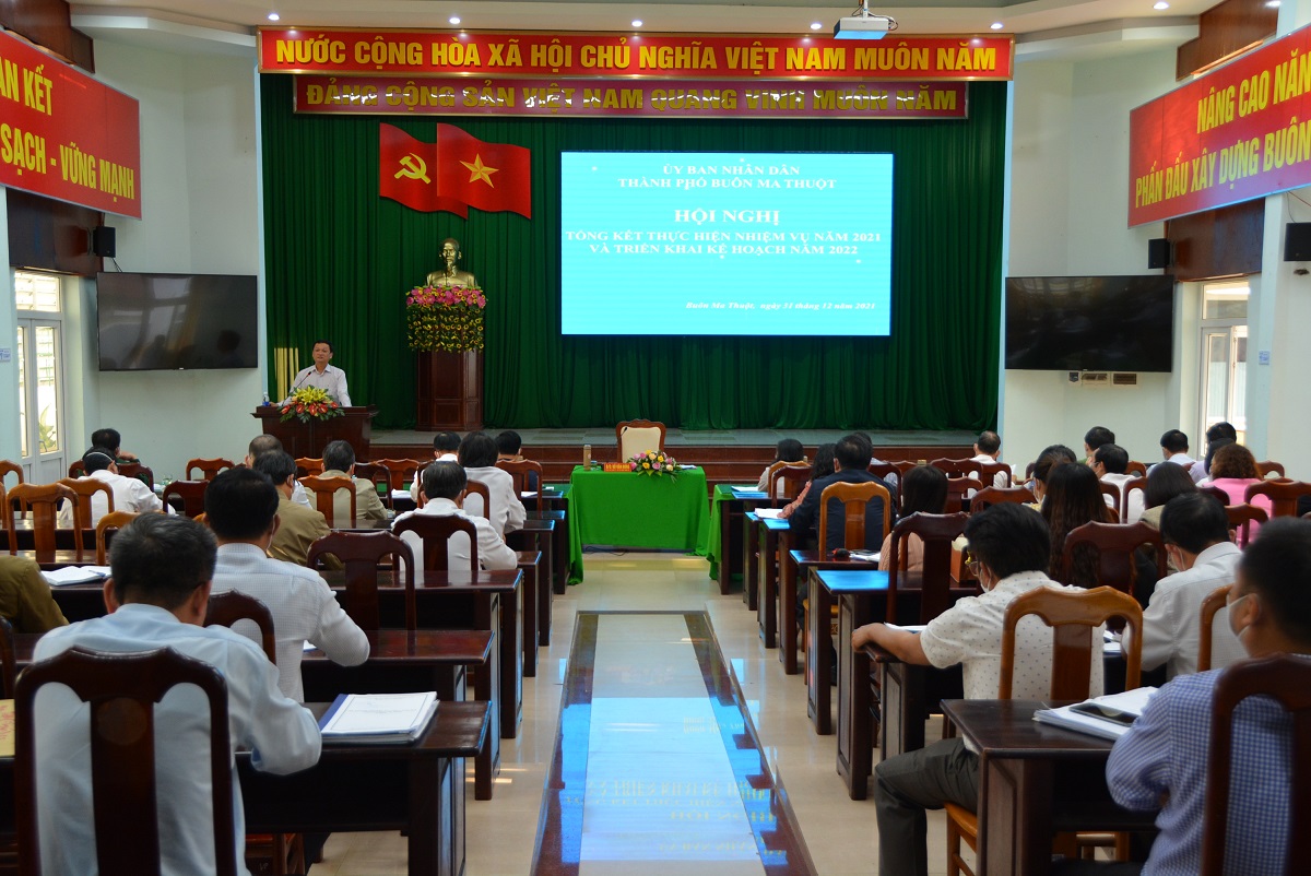 TP.Buôn Ma Thuột: Hội nghị triển khai nhiệm vụ phát triển kinh tế xã hội năm 2022