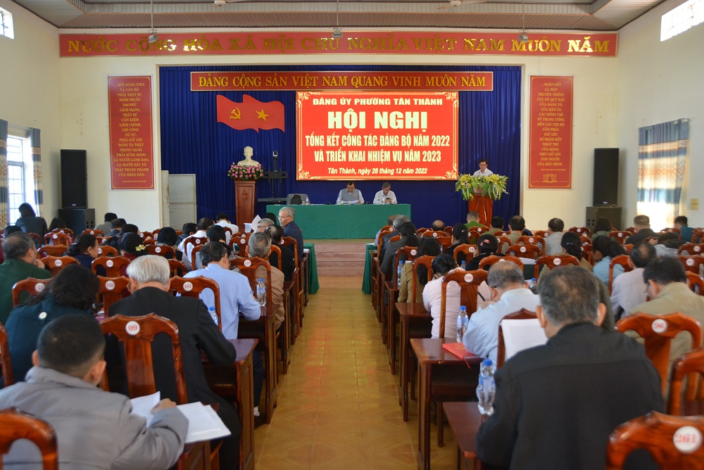 Đảng ủy phường Tân Thành, TP.Buôn Ma Thuột tổng kết công tác Đảng bộ năm 2022
