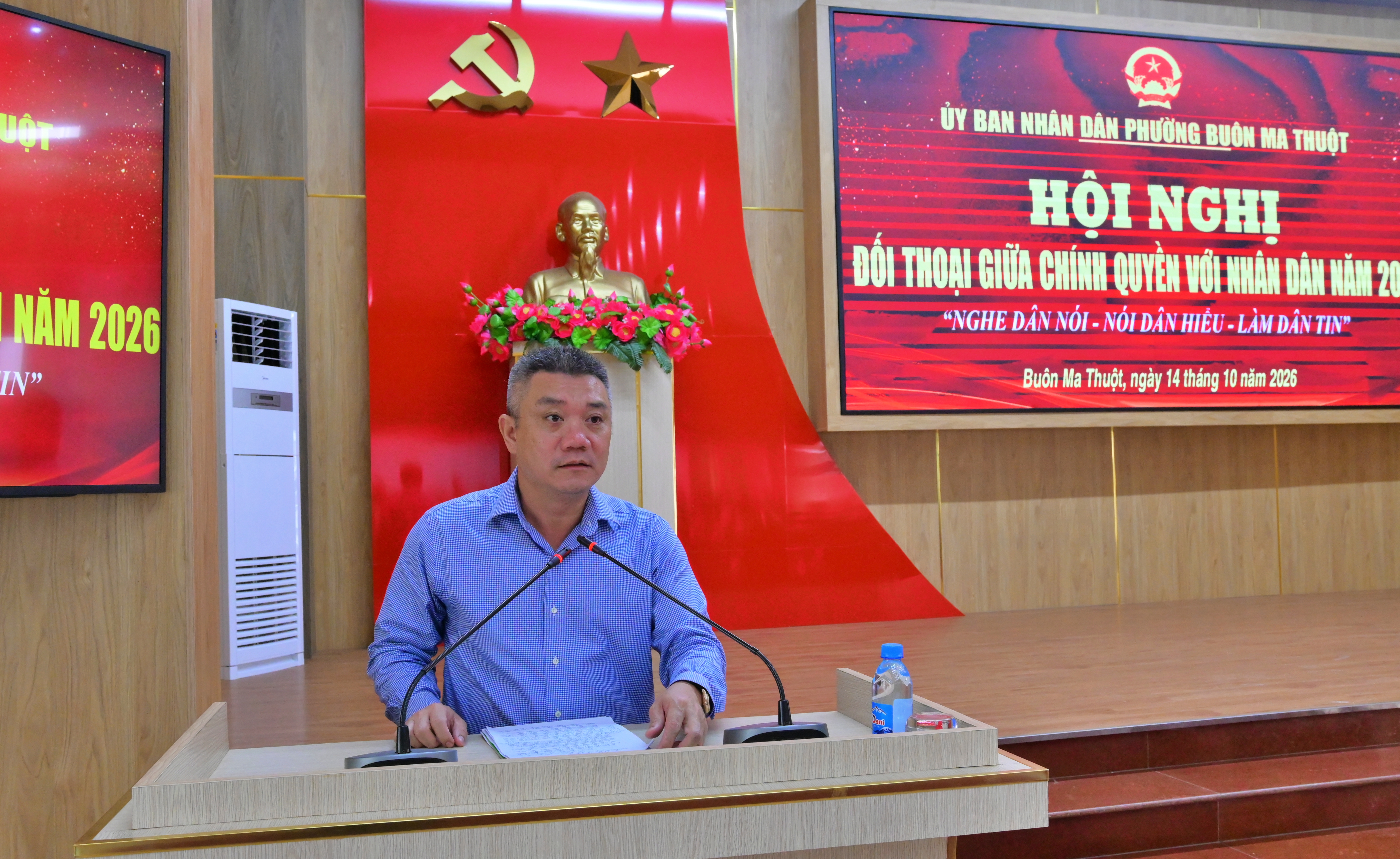 UBND phường Buôn Ma Thuột tổ chức Hội nghị đối thoại giữa chính quyền với Nhân dân năm 2026, “Nghe dân nói, nói dân hiểu, làm dân tin”.