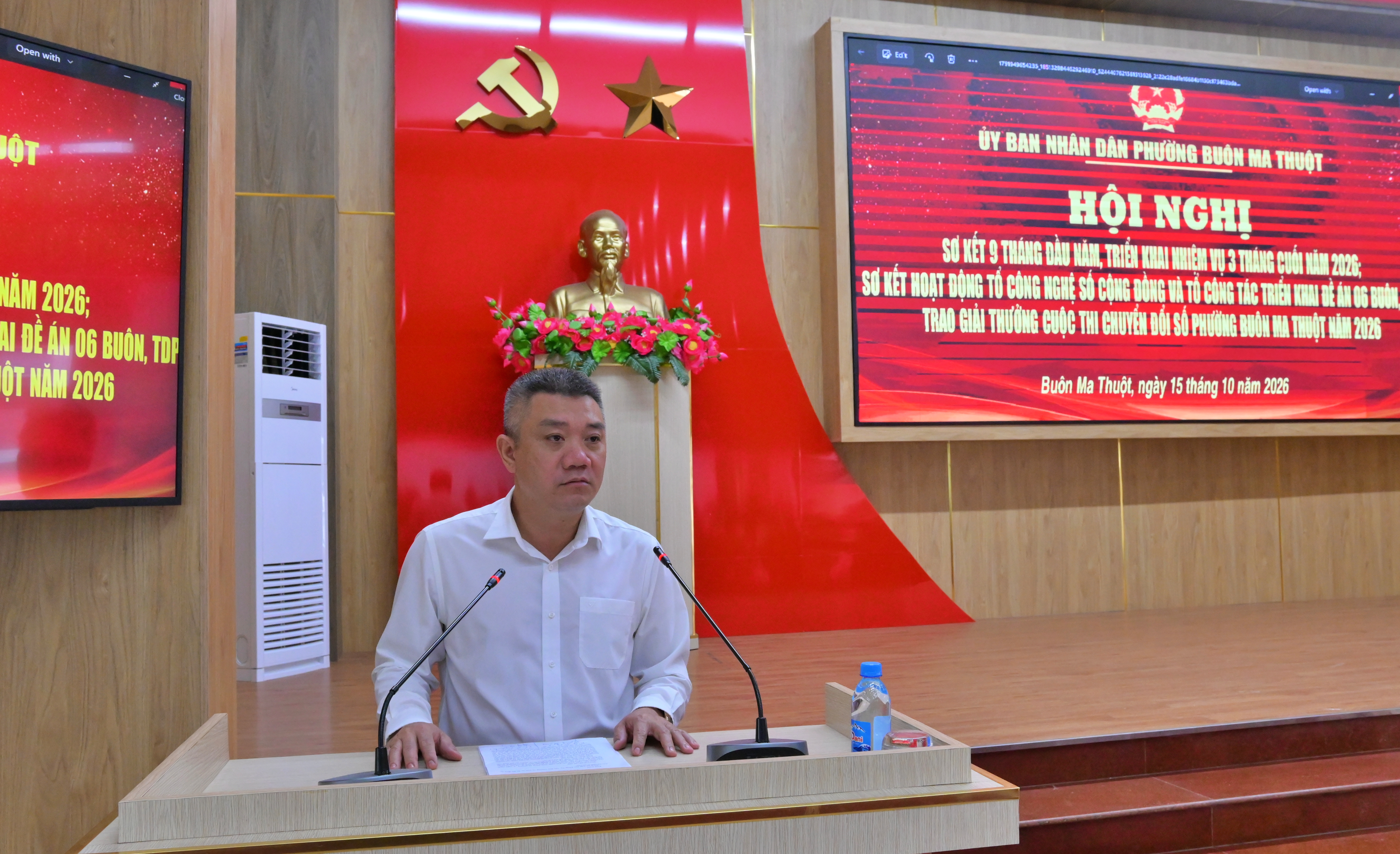 Chủ tịch UBND phường Buôn Ma Thuột chỉ đạo tăng tốc 3 tháng cuối năm, quyết hoàn thành toàn diện nhiệm vụ 2026.