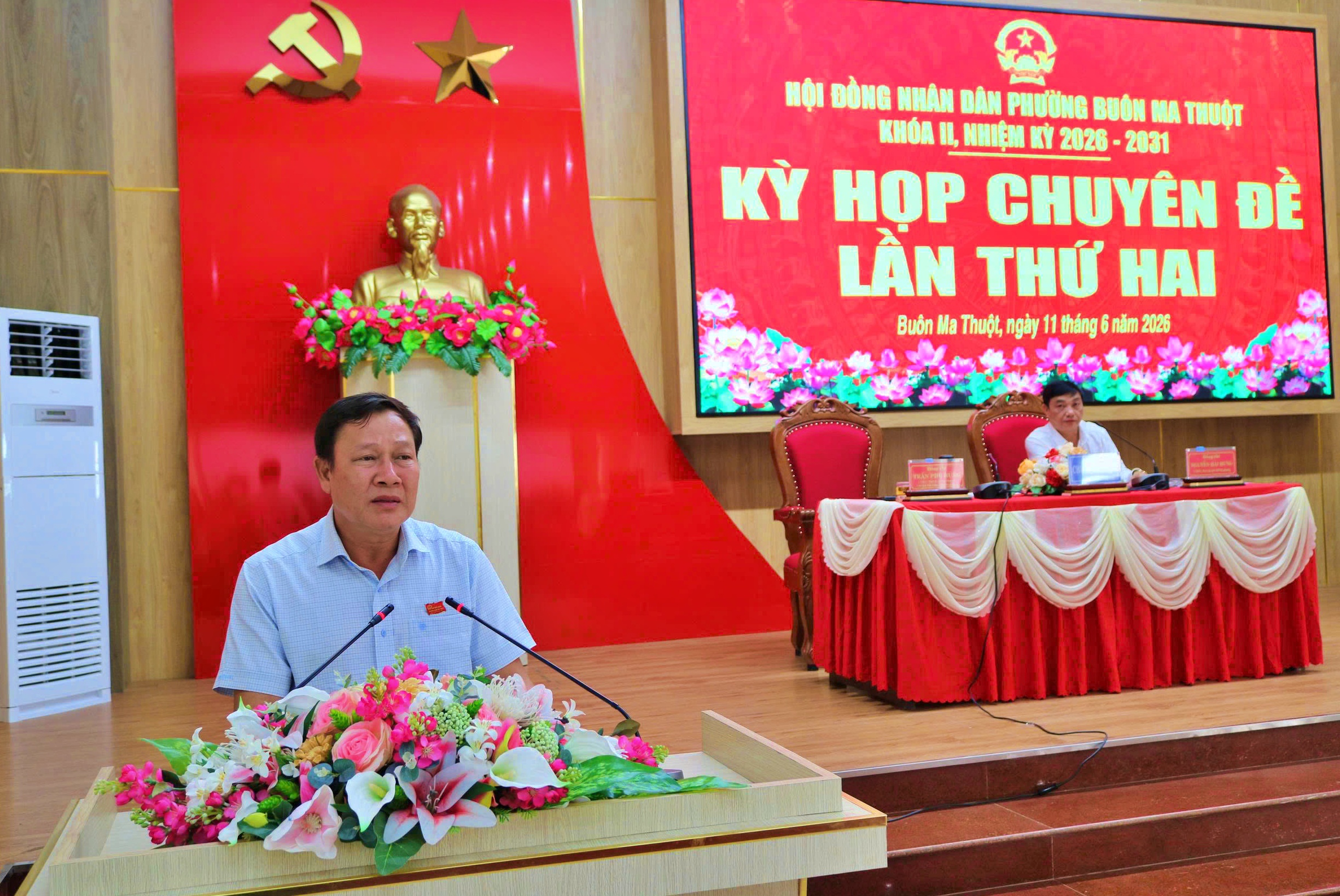 Kỳ họp chuyên đề HĐND phường Buôn Ma Thuột, thông qua Đề án thành lập Ban Quản lý dự án đầu tư xây dựng phường Buôn Ma Thuột