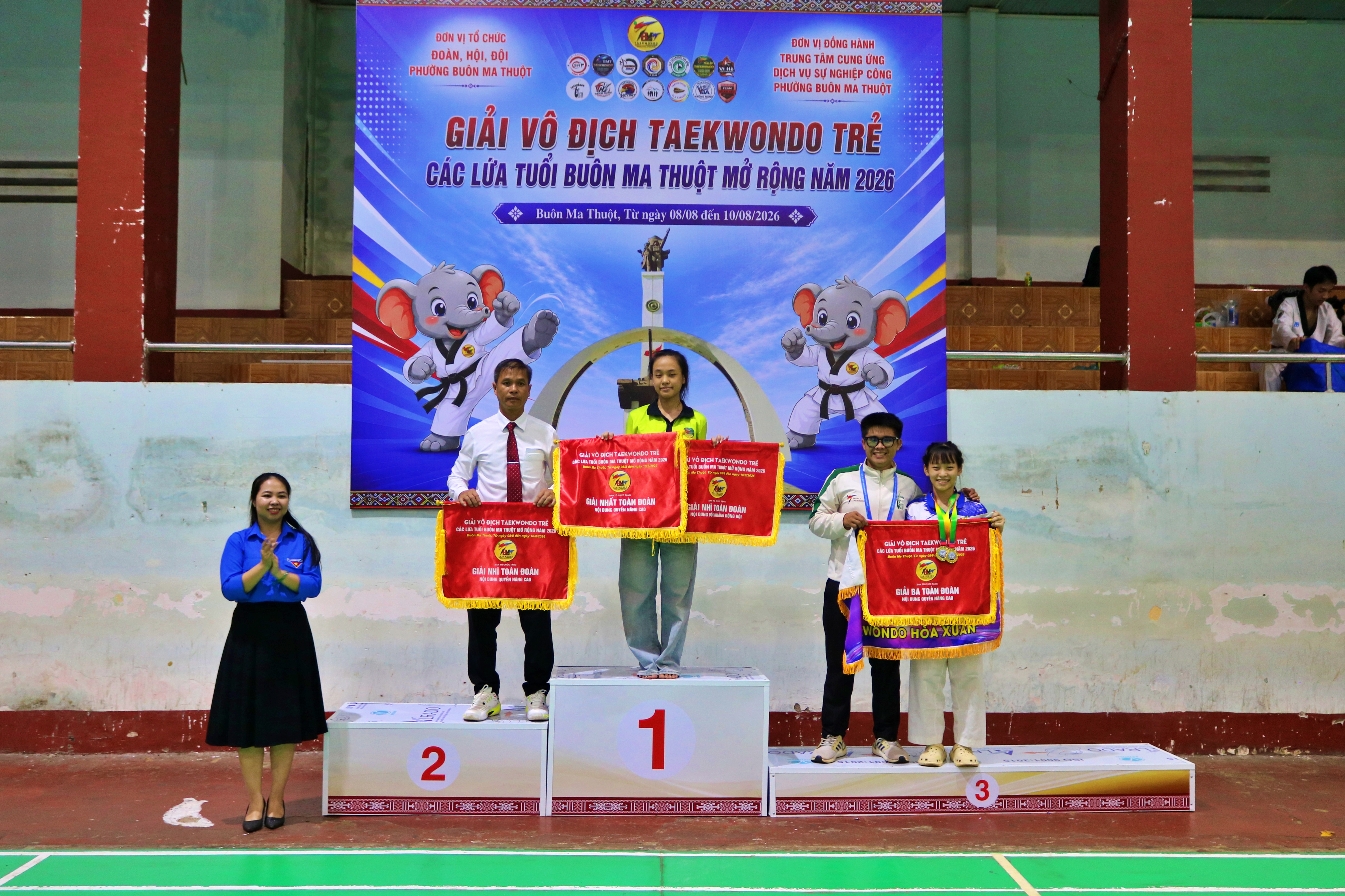 Bế mạc giải vô địch Taekwondo trẻ các lứa tuổi phường Buôn Ma Thuột mở rộng năm 2026