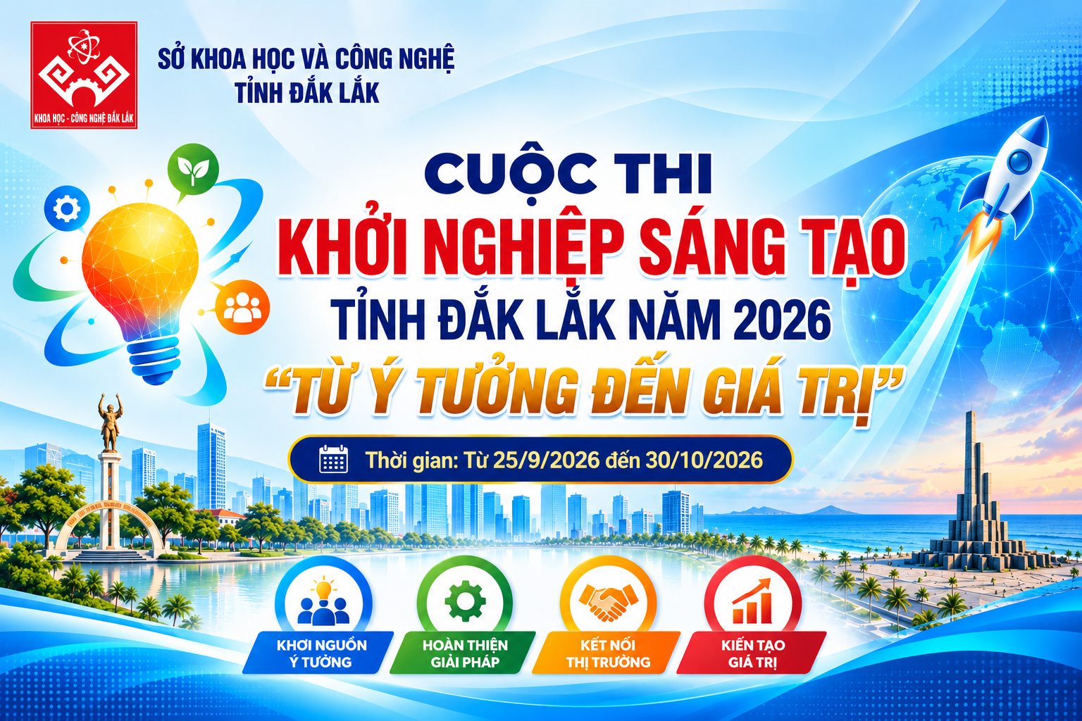 Tổ chức Cuộc thi Khởi nghiệp đổi mới sáng tạo tỉnh Đắk Lắk năm 2026