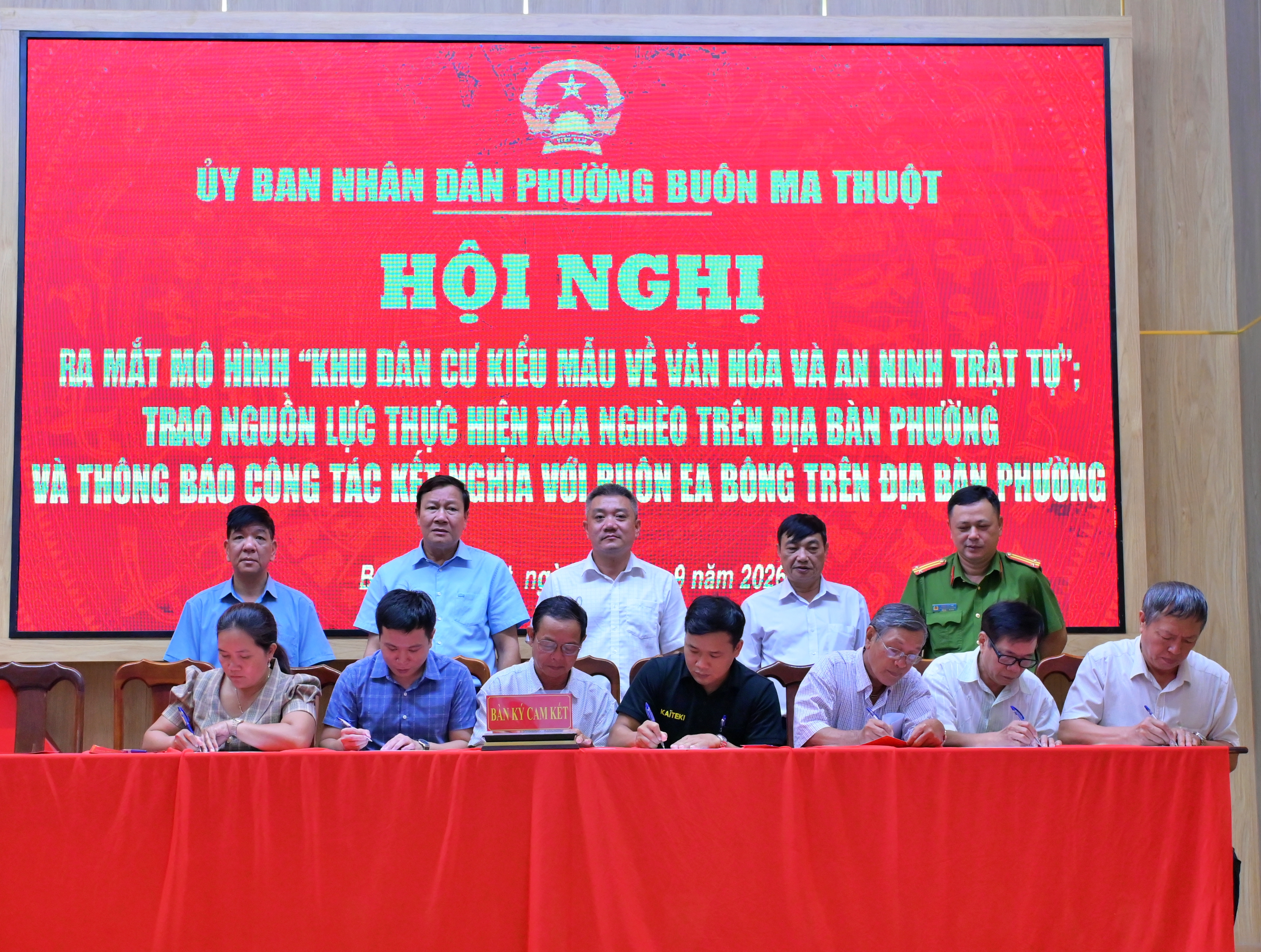 Phường Buôn Ma Thuột ra mắt mô hình “Khu dân cư kiểu mẫu về văn hóa và an ninh, trật tự”