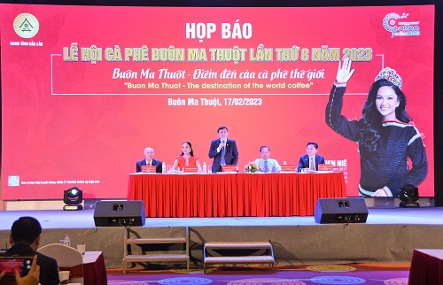 Họp báo về Lễ hội Cà phê Buôn Ma Thuột lần thứ 8 năm 2023 tại TP.Buôn Ma Thuột