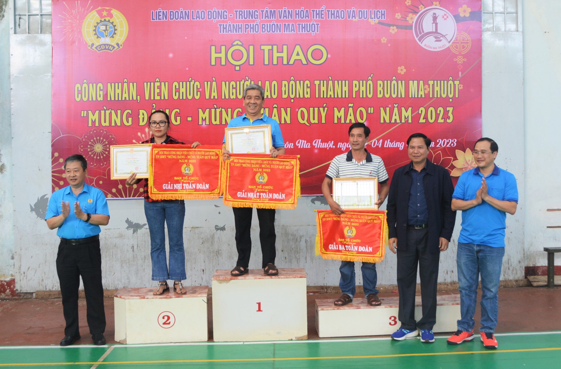Bế mạc Hội thao công nhân viên chức, lao động TP.Buôn Ma Thuột mừng Đảng - mừng Xuân Quý Mão