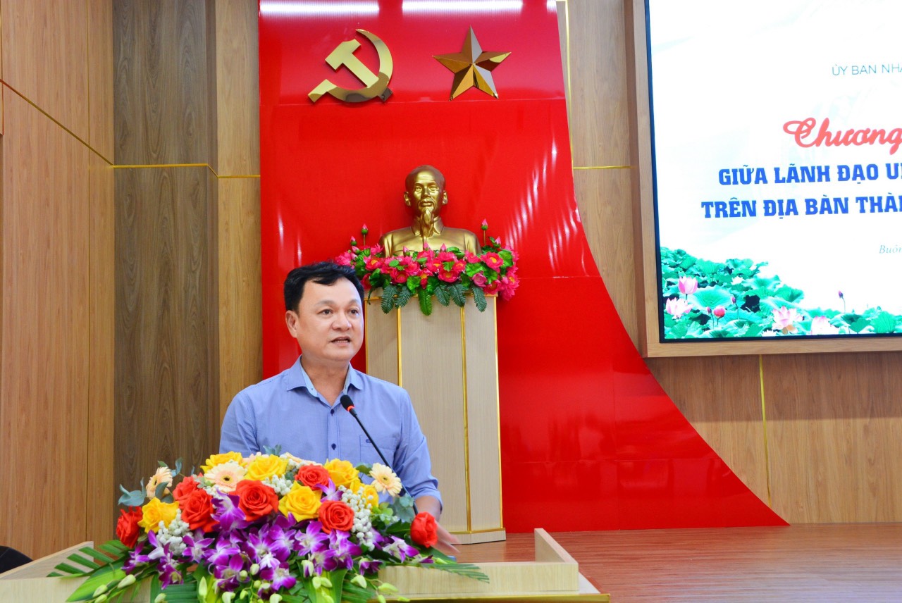 Lãnh đạo UBND thành phố Buôn Ma Thuột đối thoại với Thanh niên năm 2023