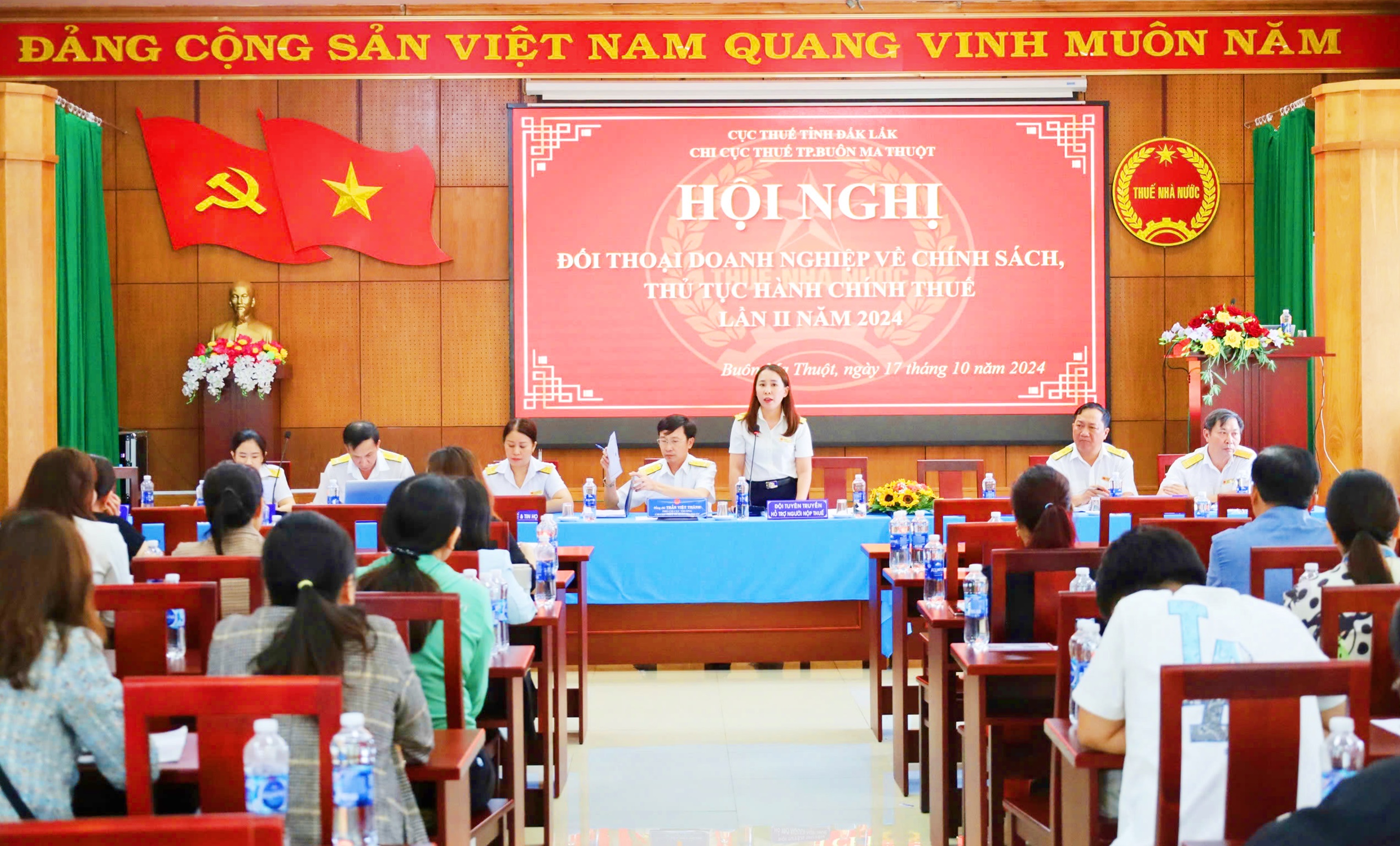 Chi cục thuế TP.Buôn Ma Thuột: Hội nghị đối thoại doanh nghiệp về chính sách, thủ tục hành chính thuế lần II năm 2024