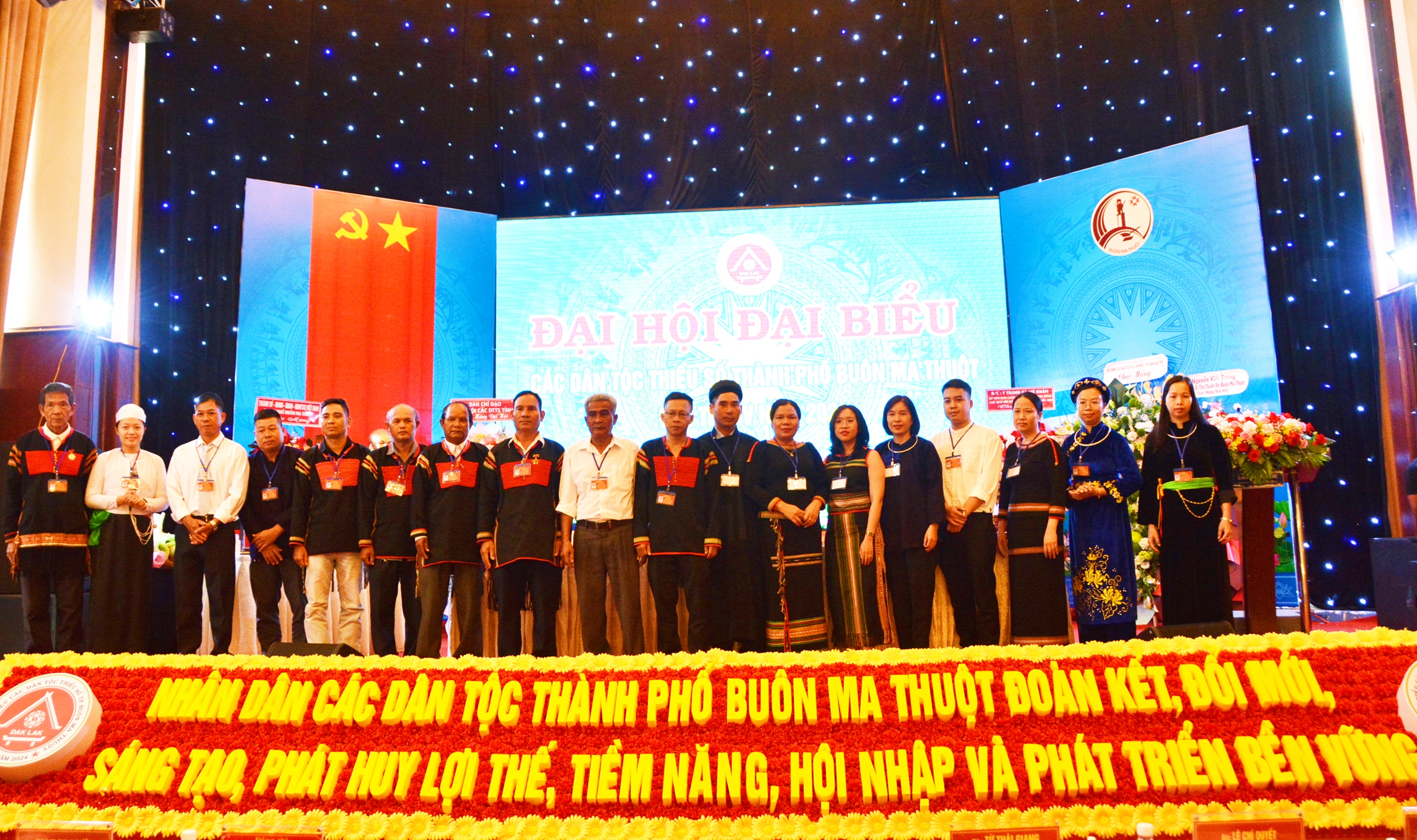 Tổ chức thành công Đại hội Đại biểu các dân tộc thiểu số thành phố Buôn Ma Thuột lần thứ IV năm 2024 .