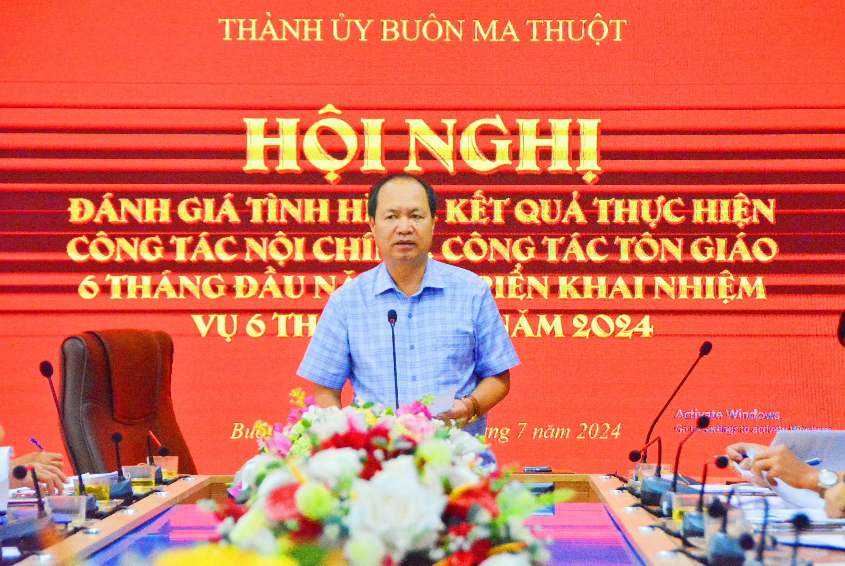 Thành uỷ Buôn Ma Thuột: Sơ kết công tác nội chính và công tác tôn giáo 6 tháng đầu năm, triển khai nhiệm vụ 6 tháng cuối năm 2024
