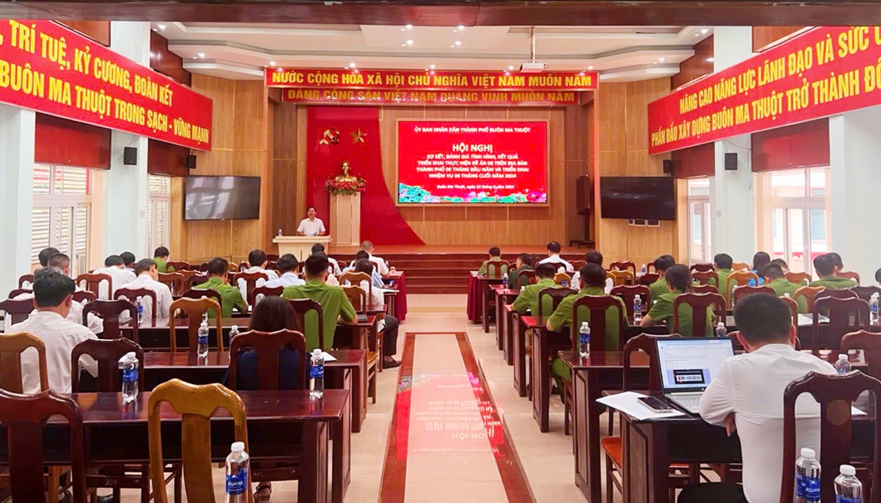 TP.Buôn Ma Thuột: Hội nghị đánh giá tình hình, kết quả công tác triển khai Đề án 06 trên địa bàn 6 tháng đầu năm và triển khai phương hướng, nhiệm vụ 6 tháng cuối năm 2024.